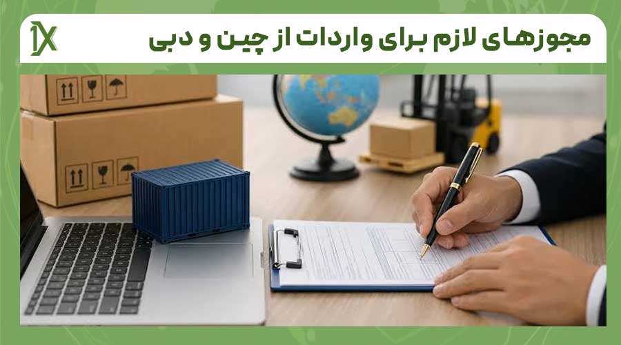 مراحل دریافت مجوزهای واردات از چین و دبی